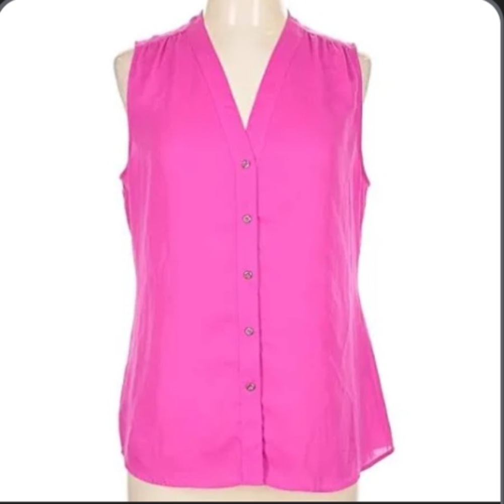 Express Women's purple portofino shirt flaw read